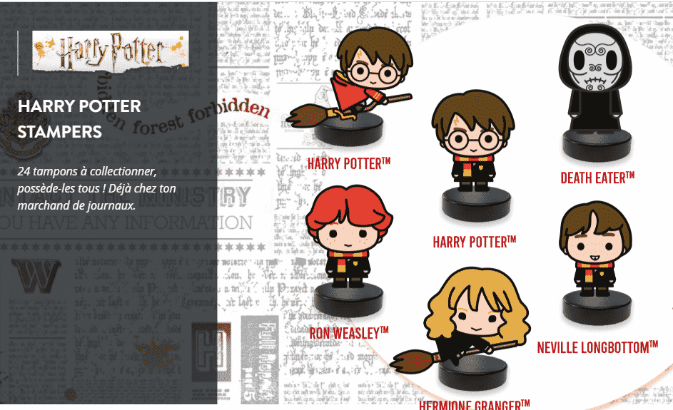 Tampons Harry Potter stampers sur altaya.fr : achetez une figurine tampon  Harry Potter à 3.50 €