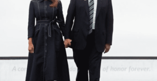 Mise en vente prochaine de la robe portée par Melania Trump le 11 septembre 2018 dernier