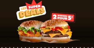 profitez de l'operation Les Super Deals sur burgerking.fr